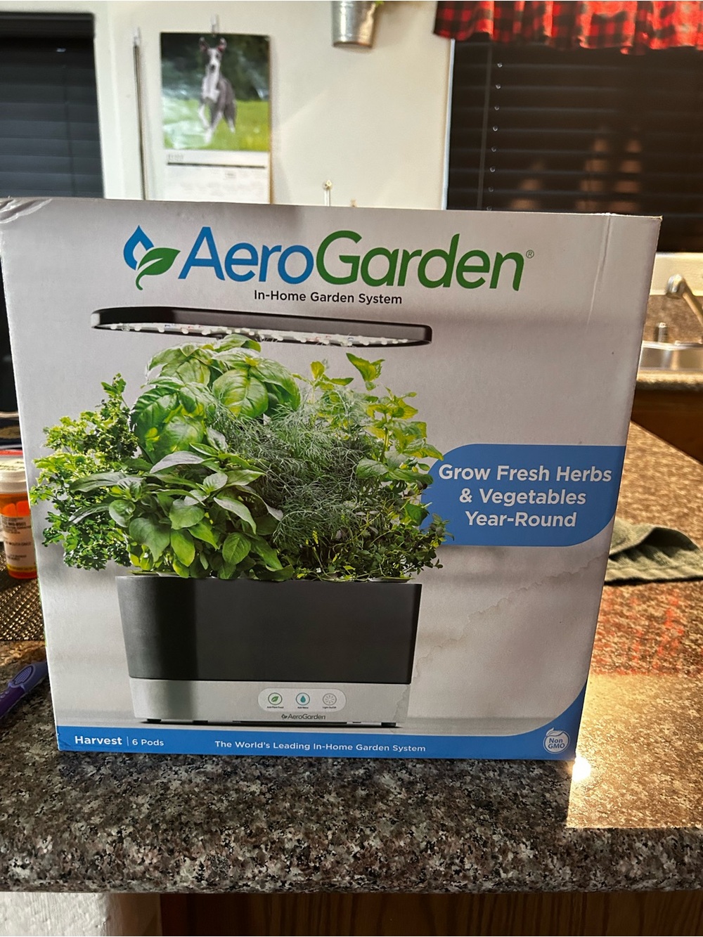 AeroGarden Harvest Indoor Garden System - Black NWOT never been opened.